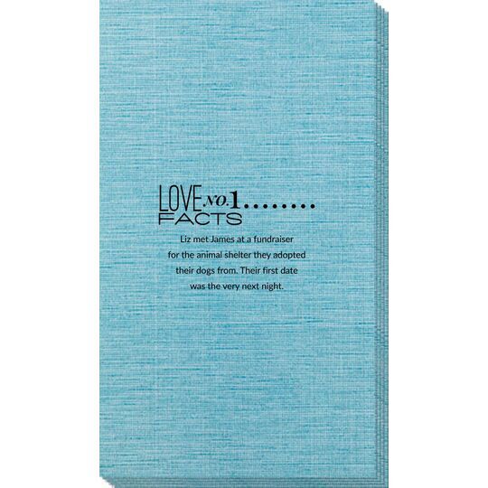 Just the Love Facts Bamboo Luxe Guest Towels